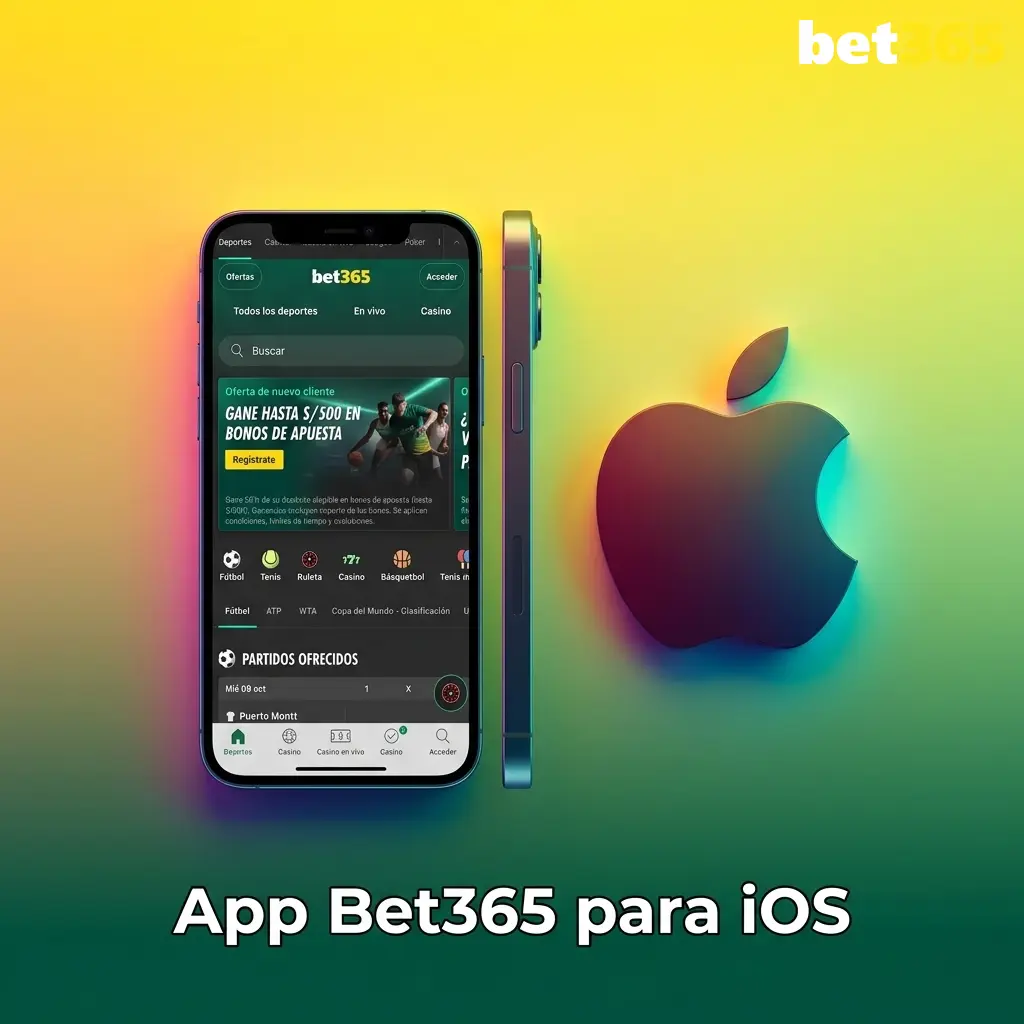 App oficial de Bet365 para iOS compatible con iPhone e iPad, gratuita y optimizada para apuestas y casino en Perú