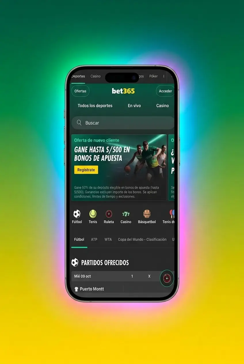 App de Bet365 para apuestas de baloncesto en móvil con mercados en vivo de NBA disponible en iOS y Android