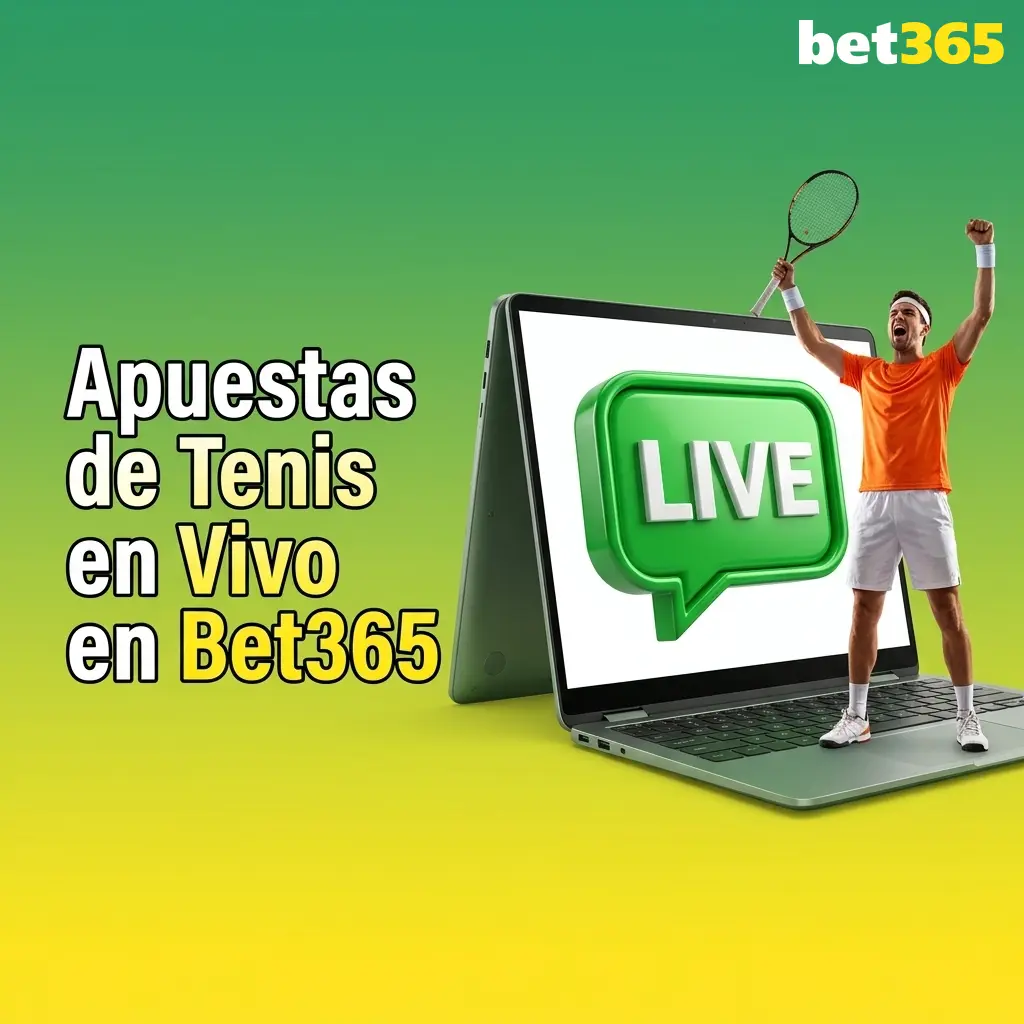 Apuestas de tenis en vivo en Bet365 con cuotas actualizadas, estadísticas en tiempo real y mercados In-Play activos