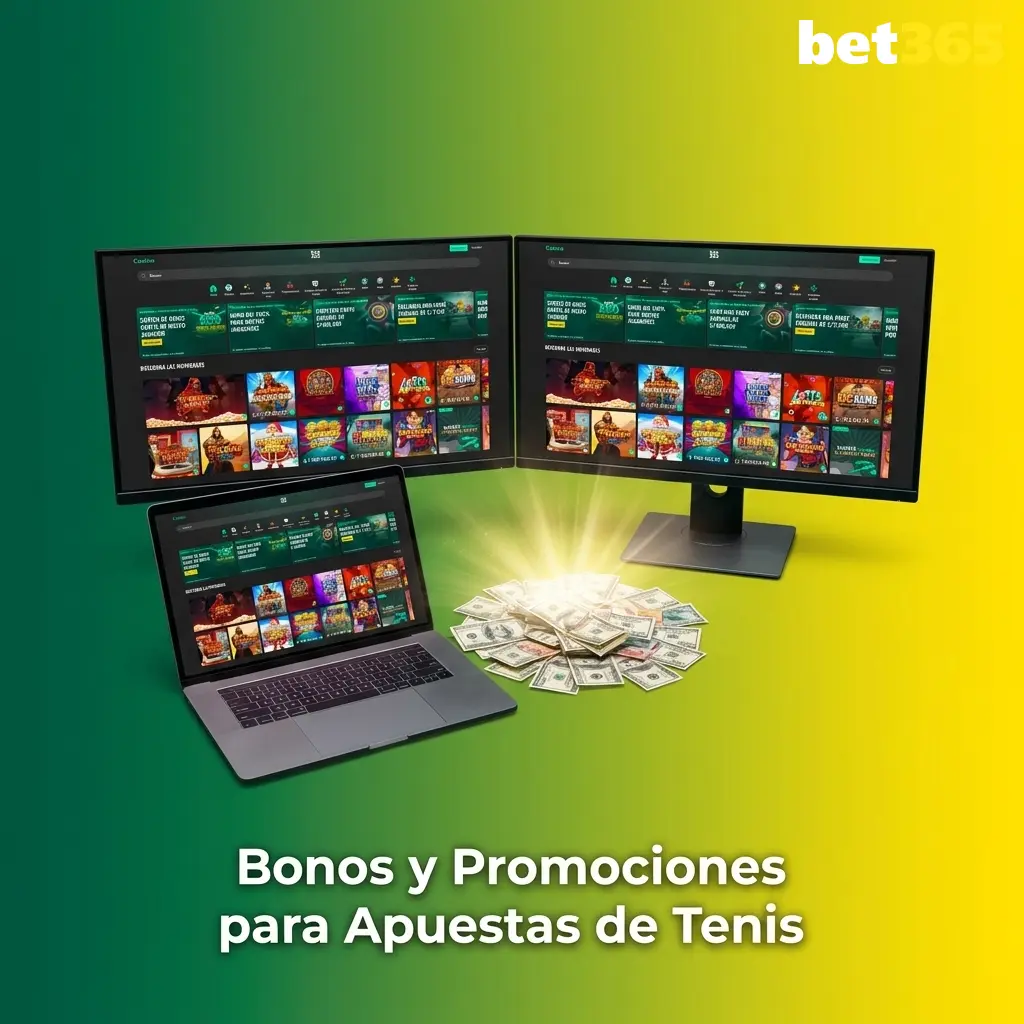Bonos y promociones de apuestas de tenis en Bet365 Perú con bienvenida de 100% hasta 500 PEN