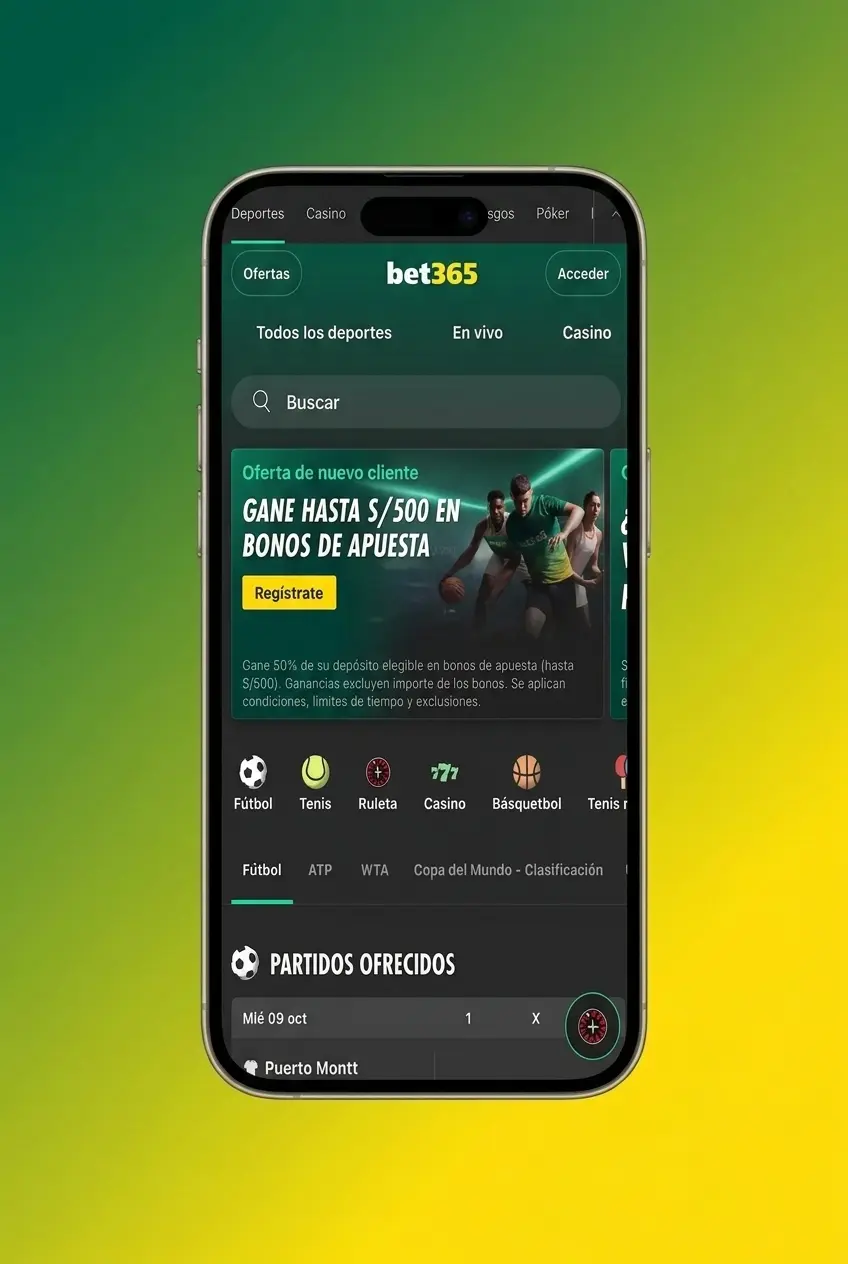 Guía paso a paso para usar bonos de Bet365 en Perú: registro, depósito mínimo y activación de promociones