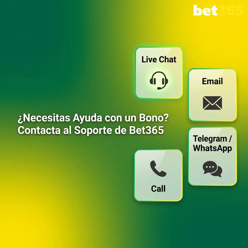 Soporte Bet365 Perú: chat en vivo, email y teléfono disponibles 24/7 para dudas sobre bonos y promociones